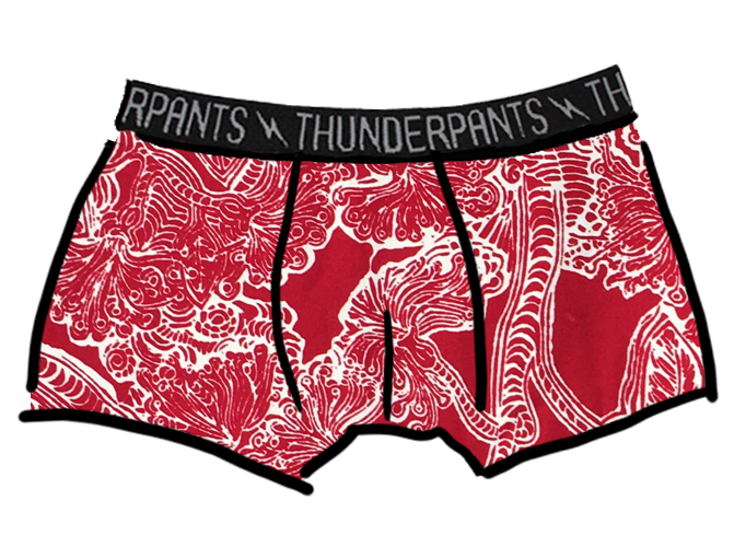 Thunderpants Men's Boxers Pohutukawa